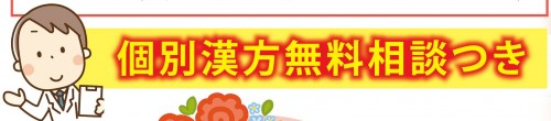 個別の漢方無料相談のデザイン